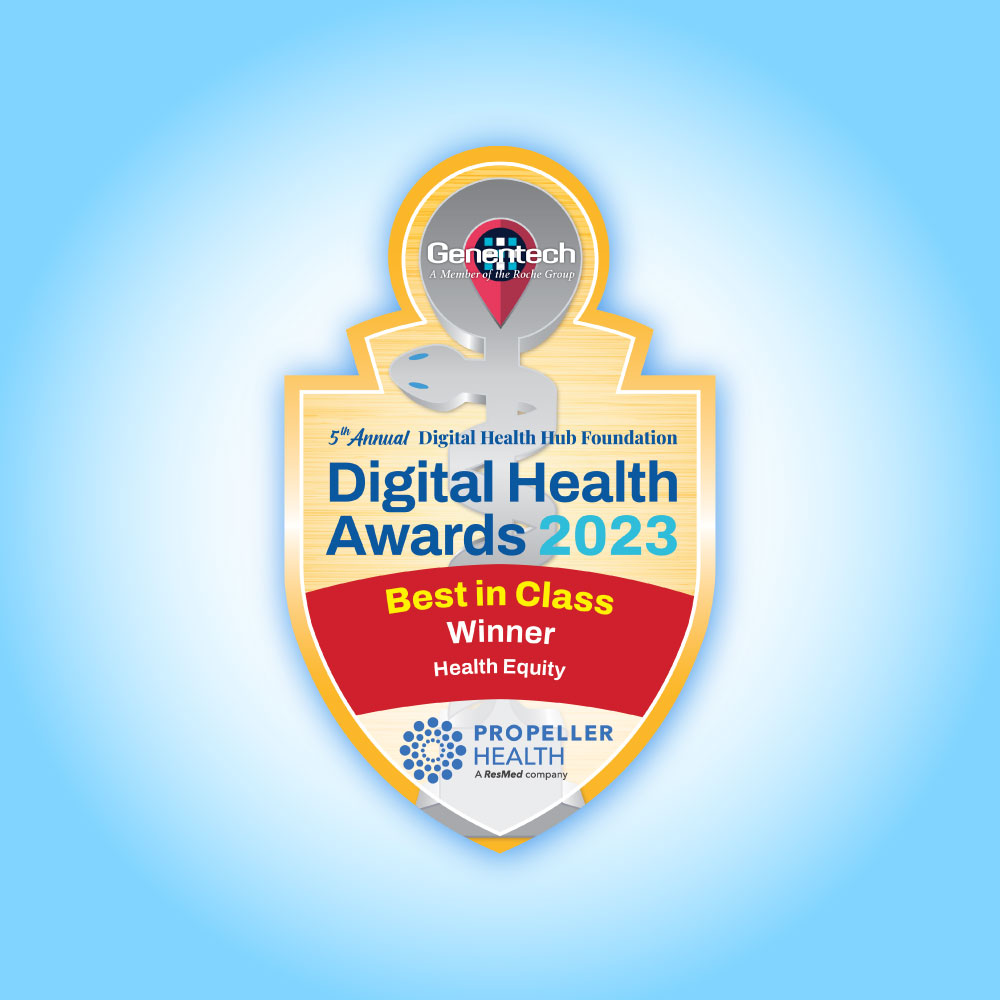 Badge for Health Equity Winner of the Digital Health Hub Foundation Awards